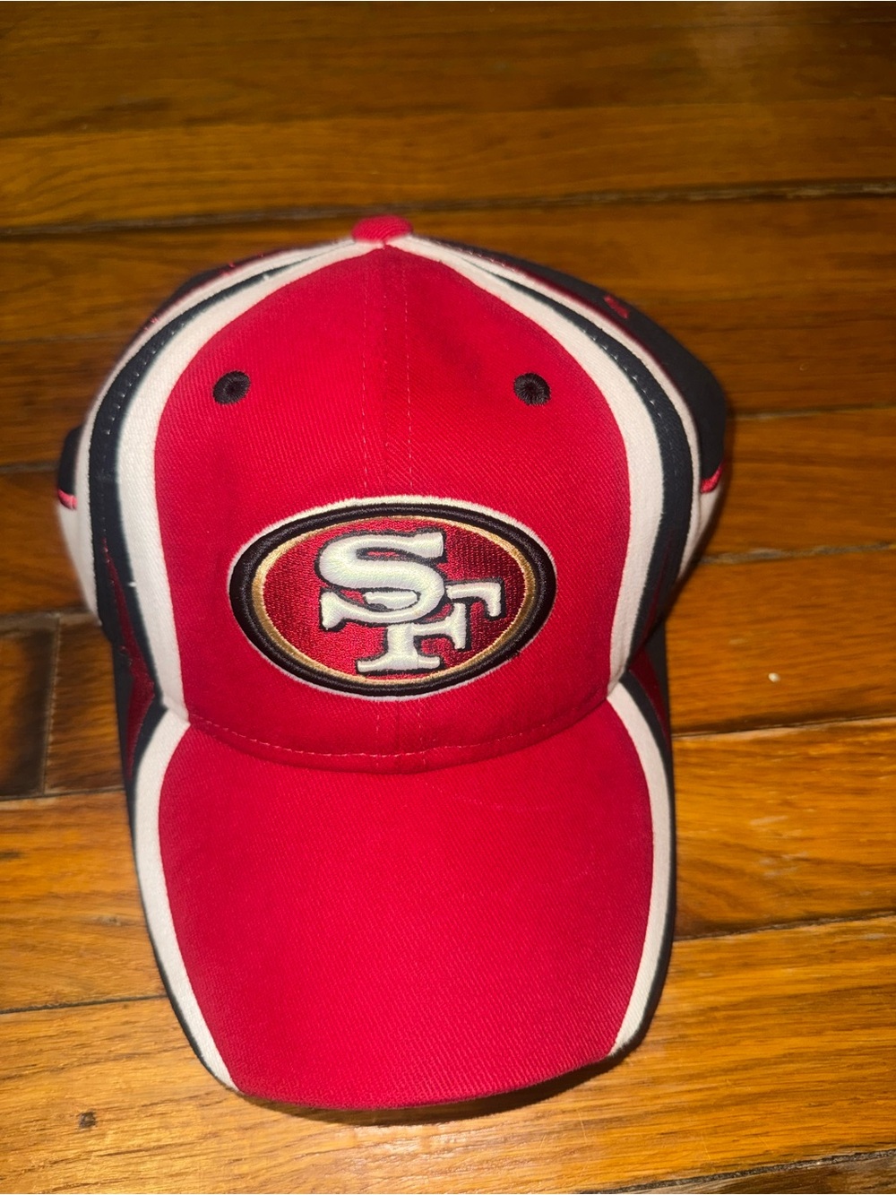 Reebok Black & Red NFL Baseball Cap (Interior View)